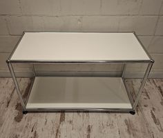 USM Haller Beistelltisch Reinweiss 37x75