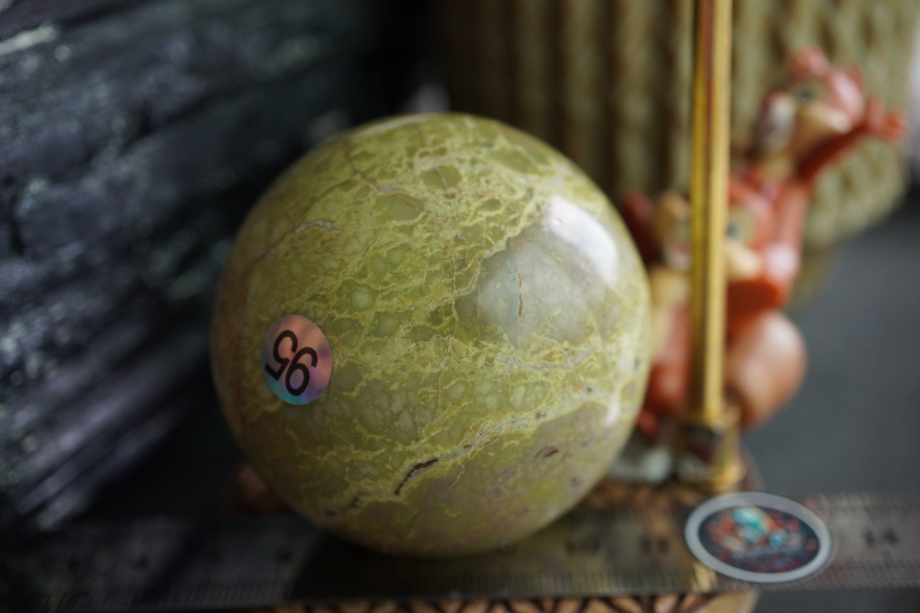 Minerali & Pietre curative: Lizardit Jade   Kugel 57mm  Räumung Topstone  ab  10.- – Nuovo e nell'imballaggio originale da Eschenbach SG venduto da topstone 2