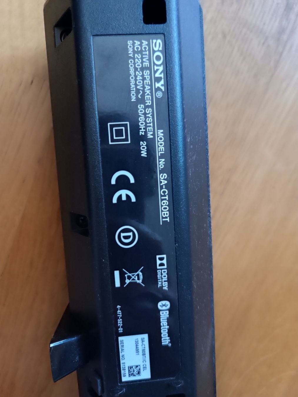 Sony Lautsprecher: Sony Soundbar mit Subwoofer sa-ct60bt – Gebraucht aus Horgen von sunny080 1