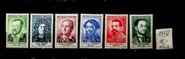 FRANCE SÉRIE BEAUX TIMBRES NEUFS** 1958. COTE 15 € /V854