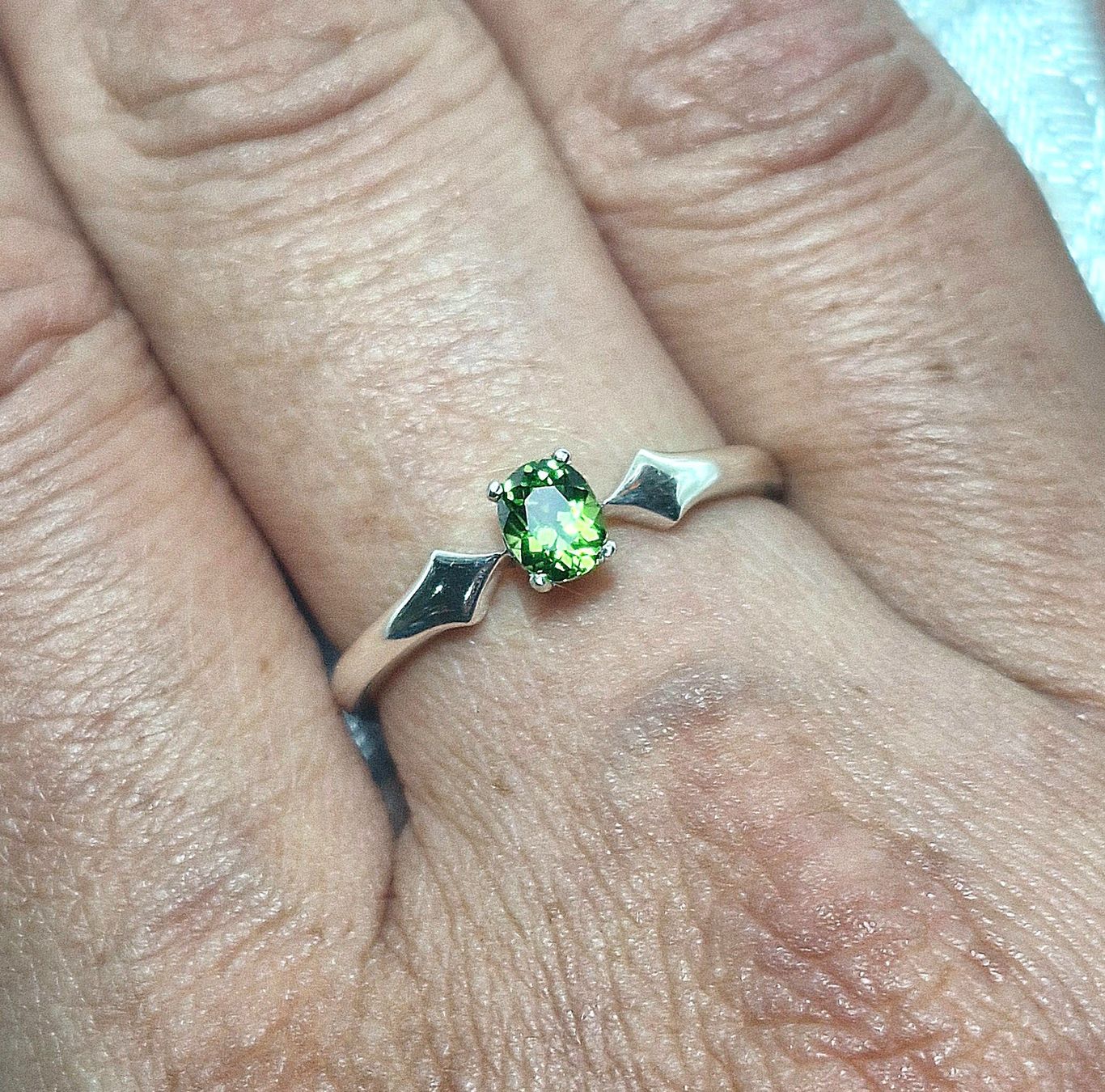 Anelli: Turmalin Ring inkl. Ringgössen anpassung – Nuovo e nell'imballaggio originale da Zürich venduto da GOS08 8