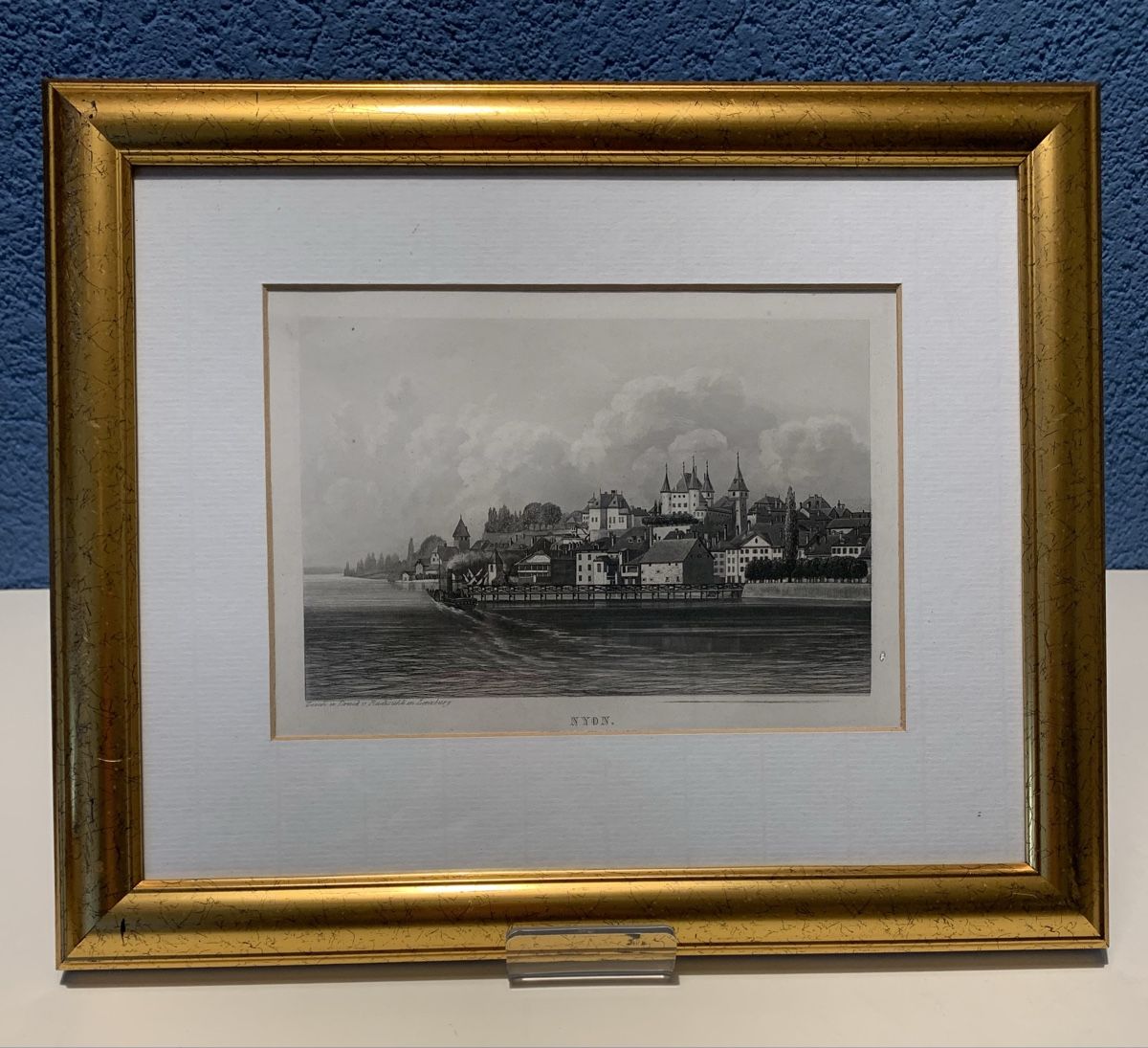Gravures: Aquatinta vue de Nyon – D'occasion à Veytaux par Latourelle