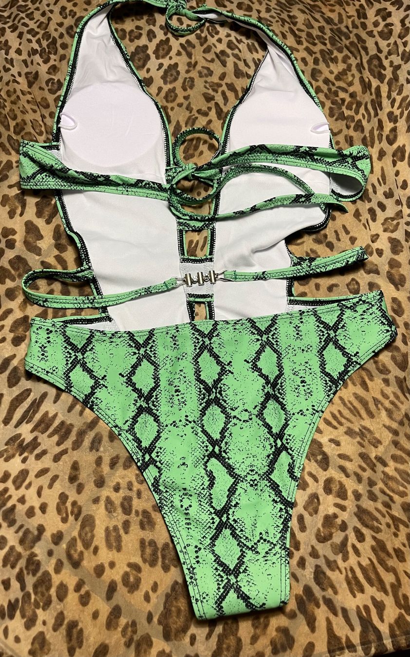 Costumi da bagno & Bikini: Tuta costume da bagno con strisce e di print pitone – Nuovo (secondo la descrizione) da Gordevio venduto da LanaZimm 9