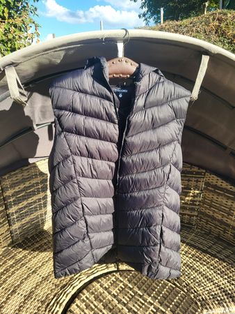 Leichte Chicorée Steppweste mit Kapuze schwarz Gr. 2XL
