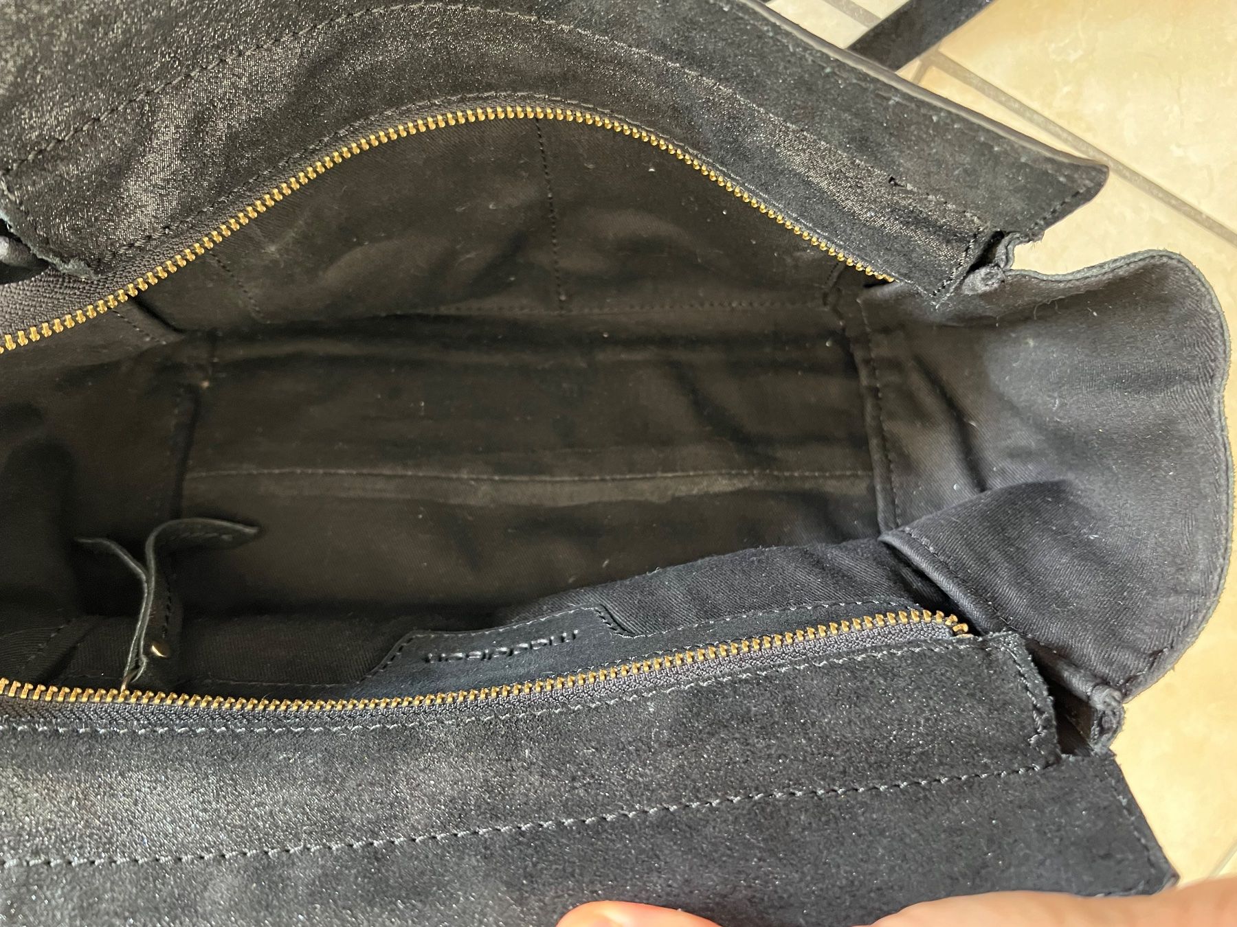 Maddison Borse da donna: Borsa nera pelle scamosciata casual /elegante – Usato da Faido venduto da Manuela86 3