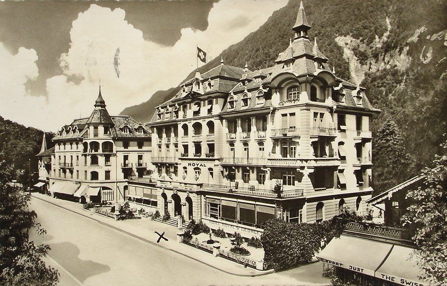 Cartoline postali: INTERLAKEN Hotel Royal-St. Georges – Usato da Jona venduto da philajona