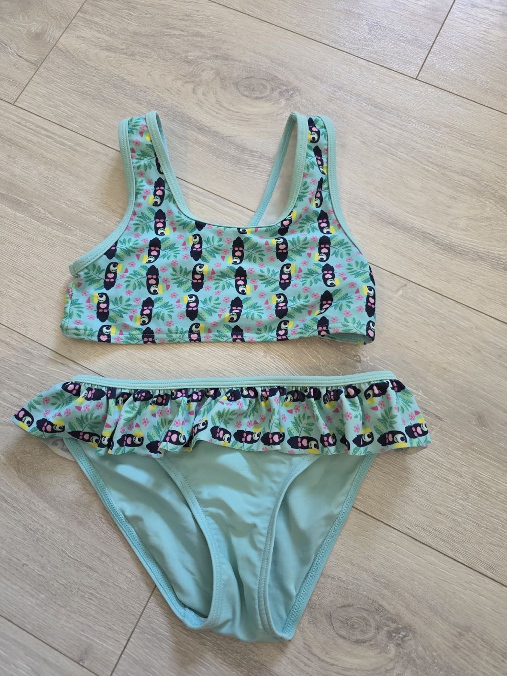 Costumi da bagno & Bikini: Sommerlicher Mädchen Bikini mit Tukan Muster, Gr 122 – Usato da Wigoltingen venduto da Zuckerfee84