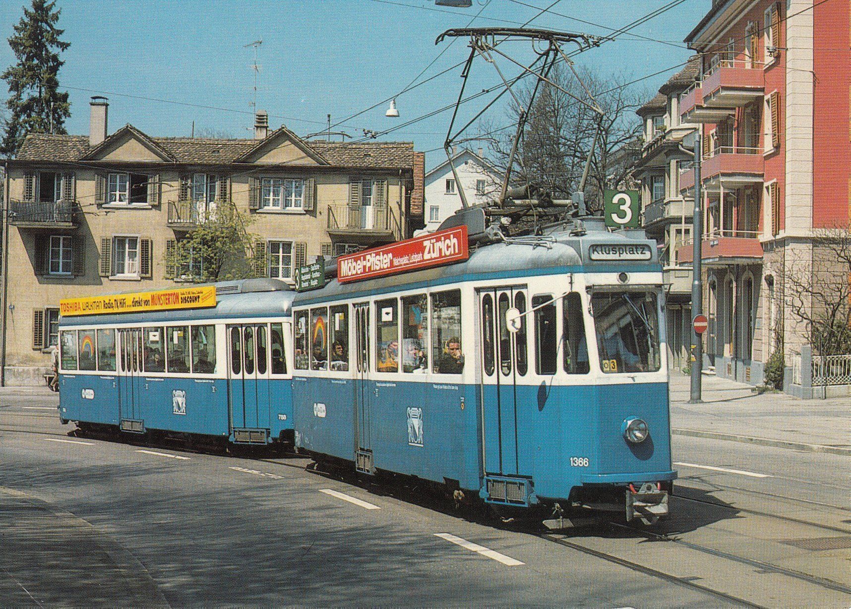Cartoline postali: Tram Zürich 7 Karten – Usato da Bürglen TG venduto da StampGraf 3