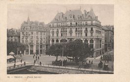 Genf (GE) Place Bel-Air Historische Ansichtskarte