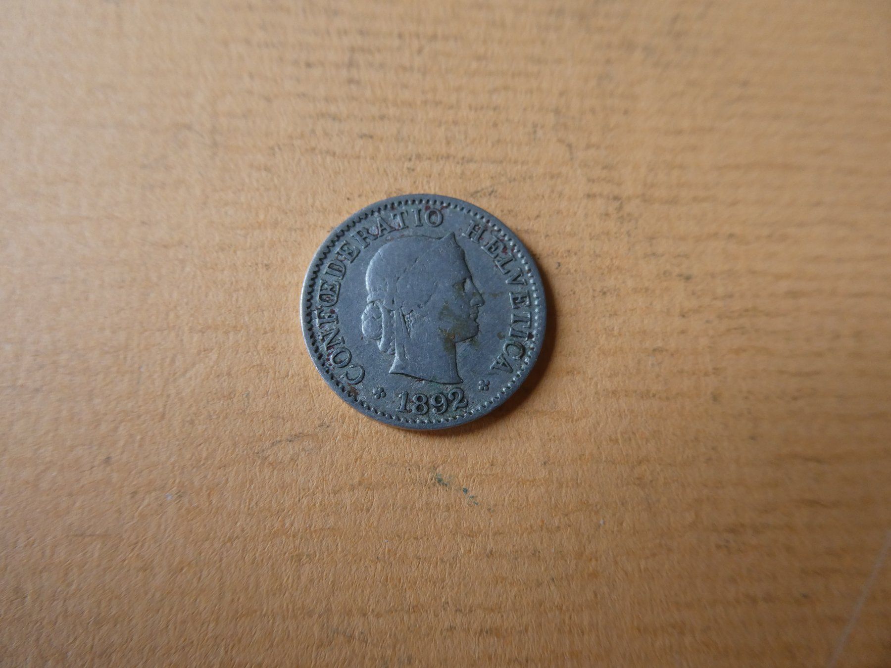 Toutes les monnaies: Schweiz 1892, 5 Rappen – D'occasion à Hinterforst par Rohusri