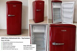 Sibir Kühlschrank Rot