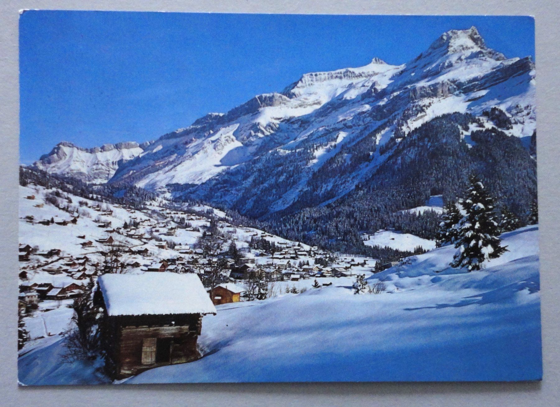 Cartoline postali: Les Diablerets, vue générale – Usato da Fétigny venduto da Billy2miny