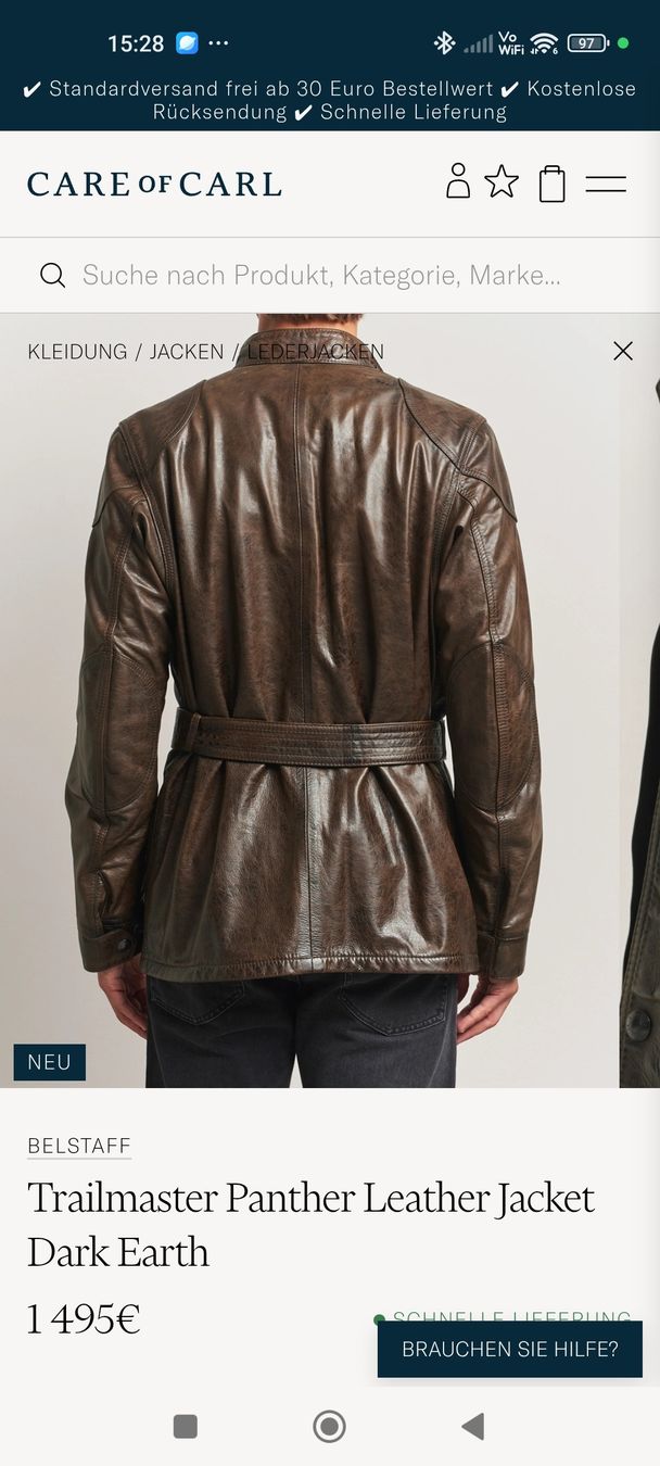 Belstaff Giacche: Belstaff Trialmaster Panther Lederjacke – Usato da Stäfa venduto da modeflash 8