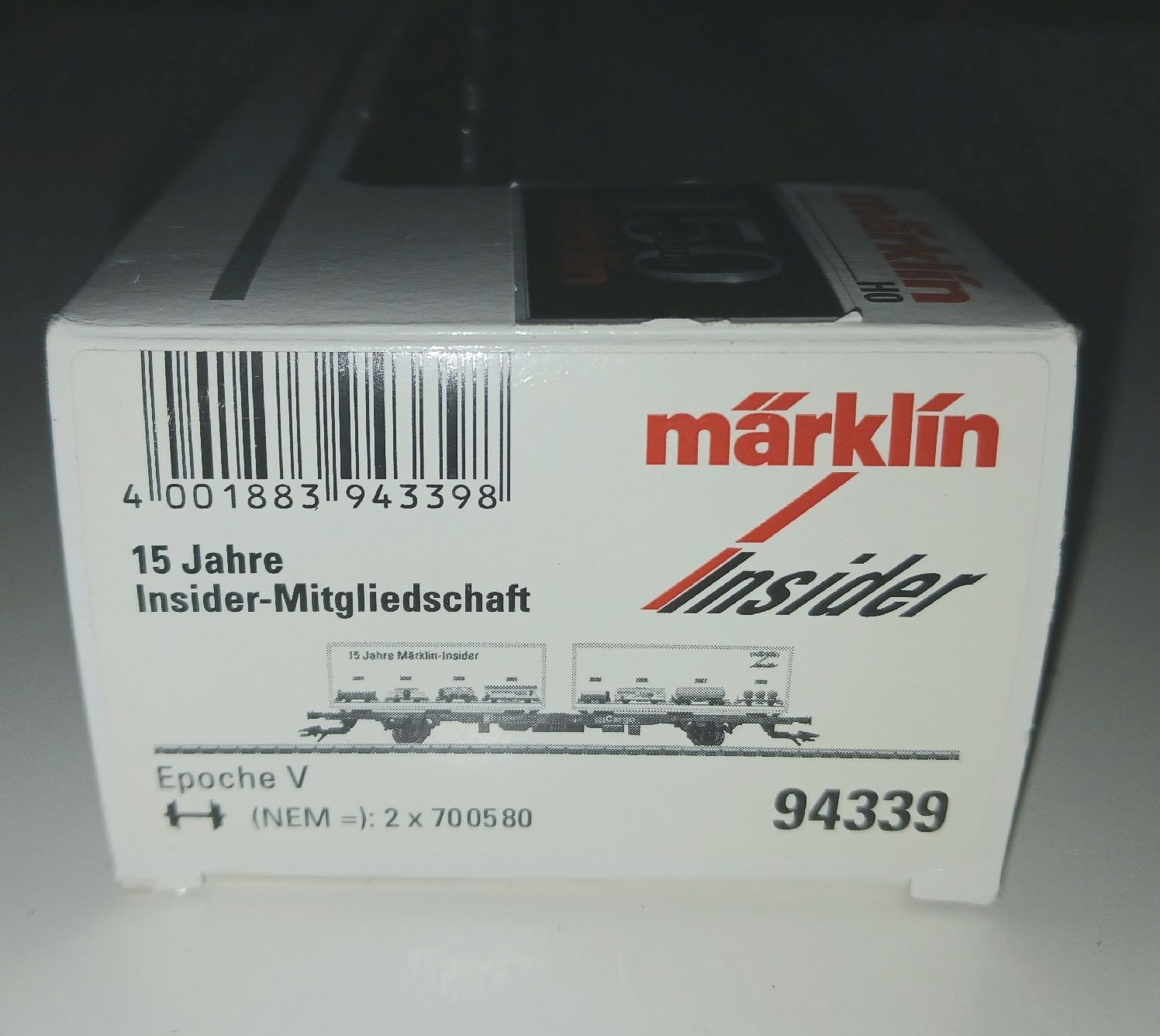 Märklin Modellini di ferrovie: Märklin H0, Wagon spécial "15 ans Insider" DB "Comme neuf " – Nuovo (secondo la descrizione) da Moutier venduto da 2CC2.3402