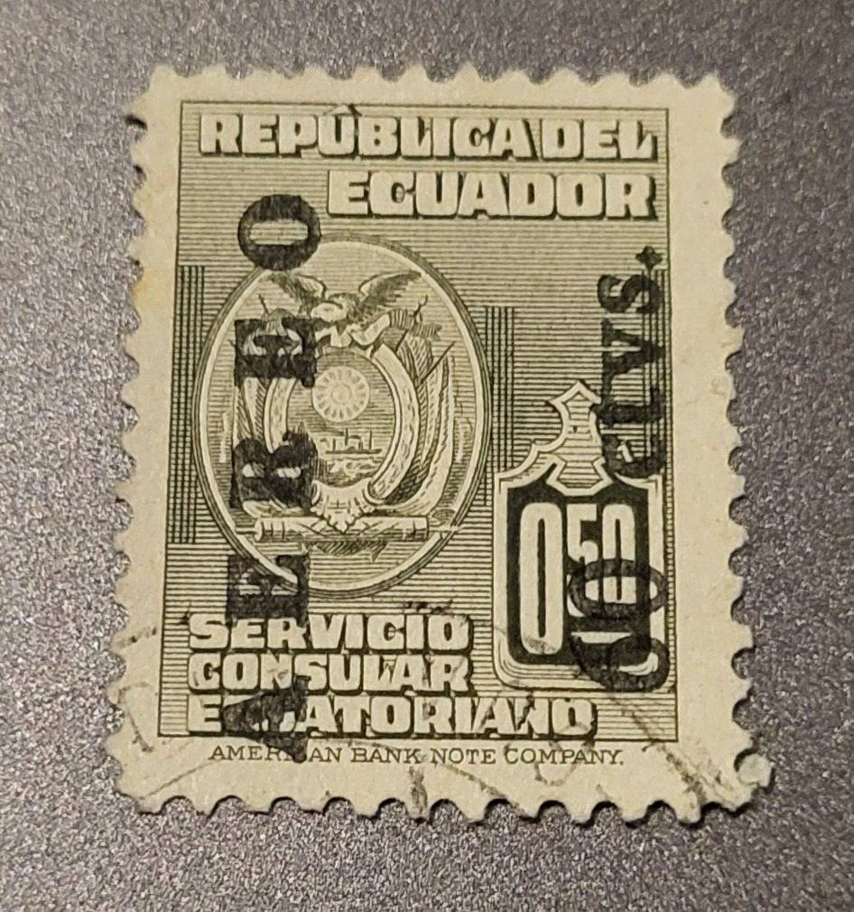 Alle Briefmarken: Ecuador 1950 flugpost alte briefmarke – Gebraucht aus St Gallen von Stampsalshobby