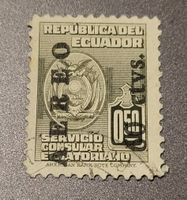 Ecuador 1950 flugpost alte briefmarke