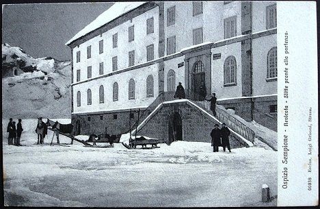 Cartoline postali: SIMPLON Ospizio Sempione animée – Usato da Jona venduto da philajona