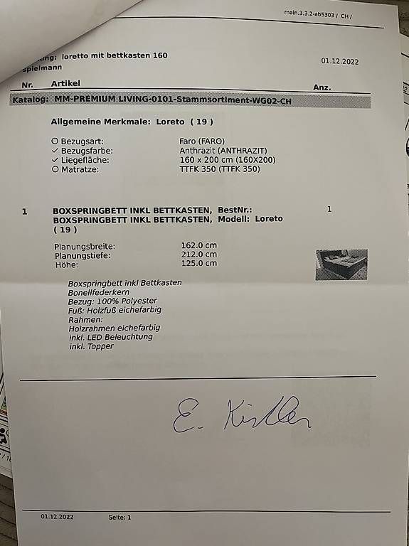 Letti: Boxspringbett – Usato da Ipsach venduto da nic_66hw 2