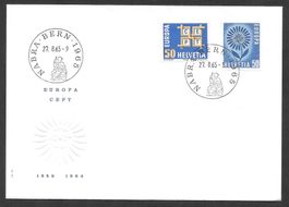 Sonderbrief S. 599 Nabra Bern 27.8.1965 versch. 50 Rp-Marken