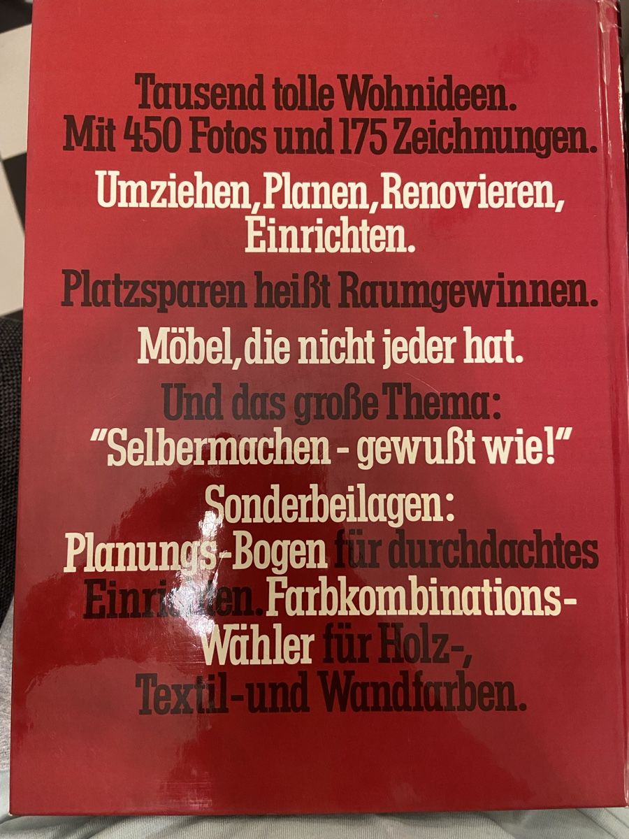 Libri: Das Buch vom Wohnen 70s – Usato da Zürich venduto da Mameloschn 1