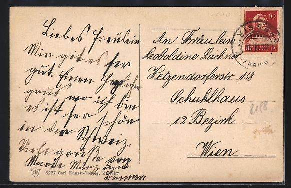 Cartoline postali: AK Wald, Ortsansicht aus der Vogelschau – Usato da Berlin venduto da bartko-reher 1