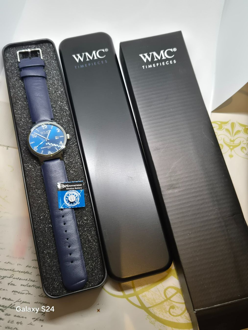 Orologi: WMC Blue Watch mit Datumsanzeige, 3 ATM – Nuovo e nell'imballaggio originale da Losone venduto da bal_gfp6 4