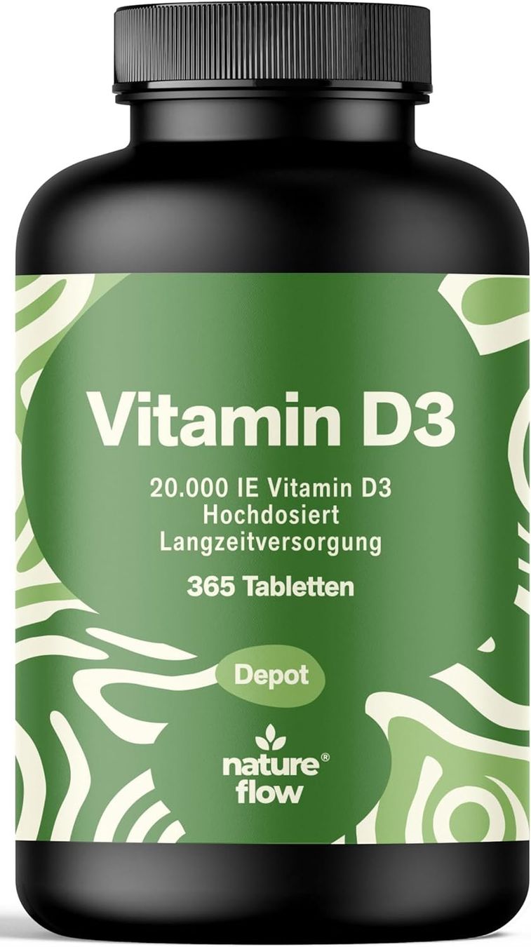 Cibi & Specialità: Vitamin D3 20000 IE 365 Tabletten – Nuovo e nell'imballaggio originale da Suhr venduto da SchnapperCH