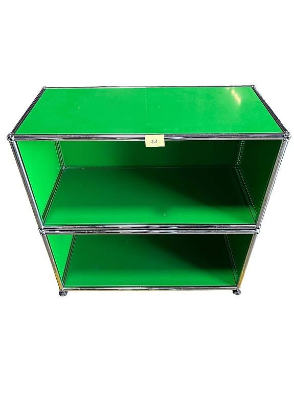 Scaffali: USM Haller Regal / 2x Stapel-Element  Grün mit 2 Fächern – Usato da Bottmingen venduto da lia_pf9x