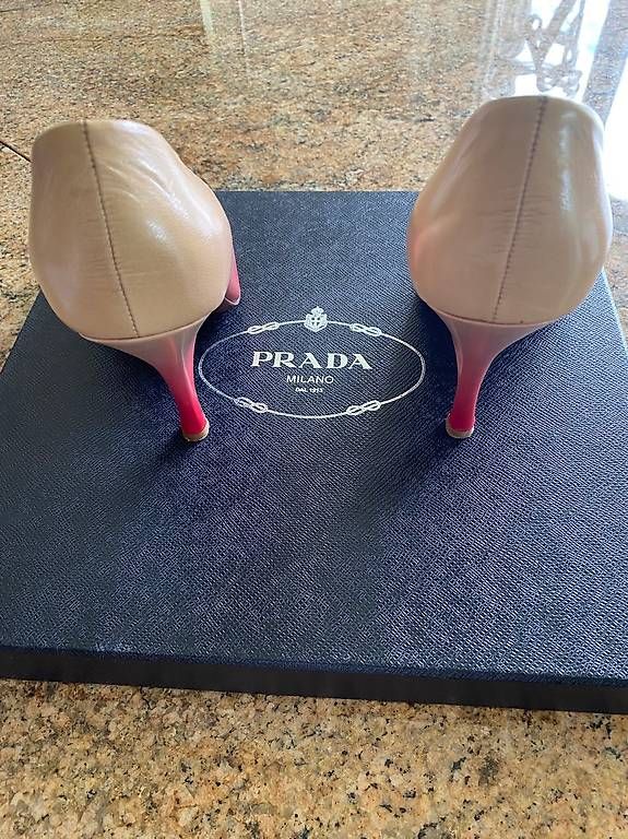 Scarpe da donna: PRADA Pumps Leder Gr.41,  rot/beige TOP – Usato da Weggis venduto da goo_vn75 2