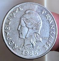 FRÄNZOSISCHE POLYNESIA 10 FRANCS 1986 *RAR*