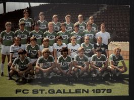 FC St. Gallen 1879 Foto Saison 1983/84 mit Signatur