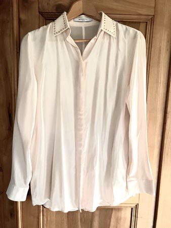 Chemise Givenchy Soie avec Clous,Taille 36-38 État NEU