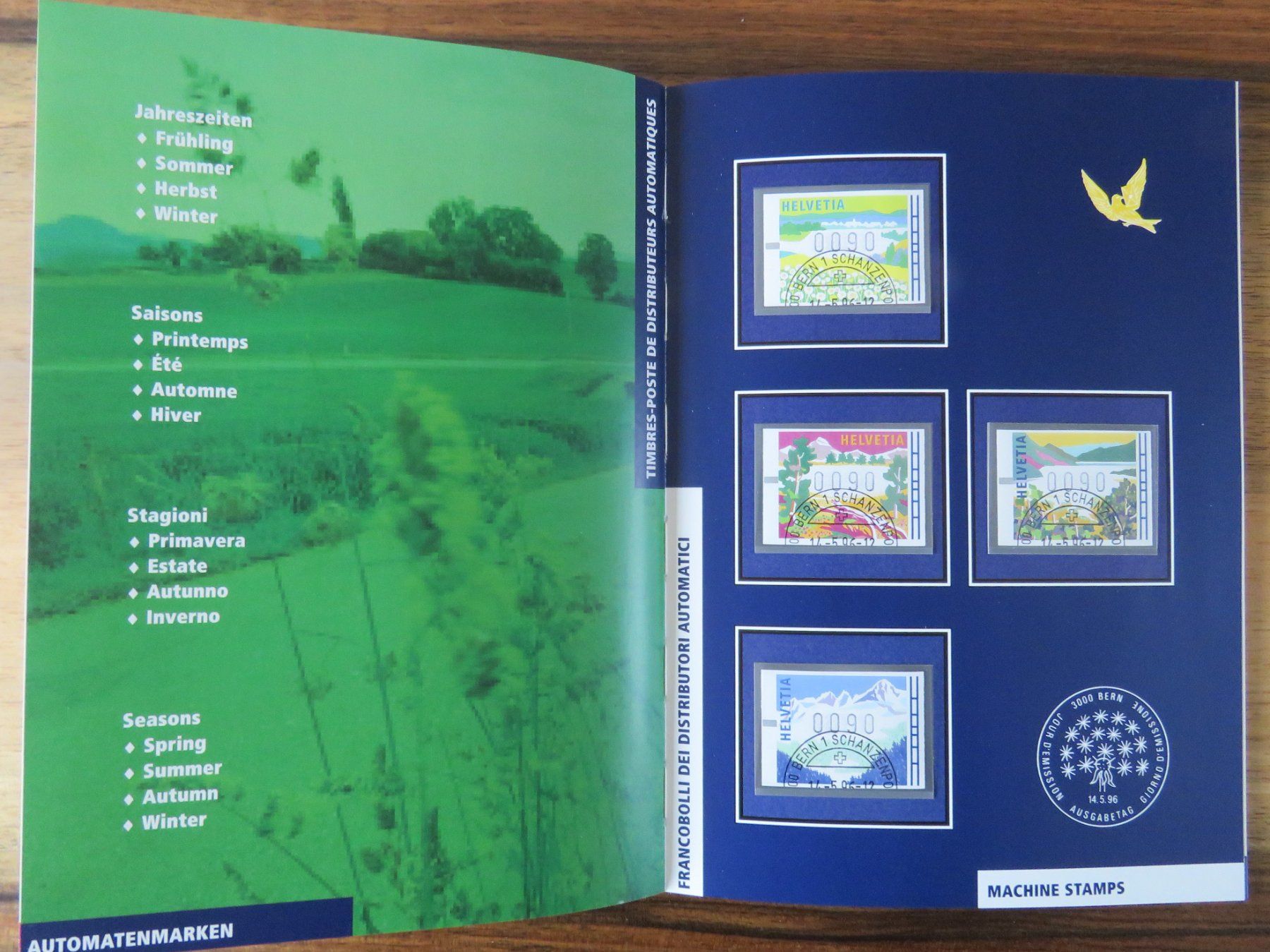 Tutti i francobolli: 1996 PTT Jahrbuch gestempelt – Usato da Kreuzlingen venduto da Koi4 3