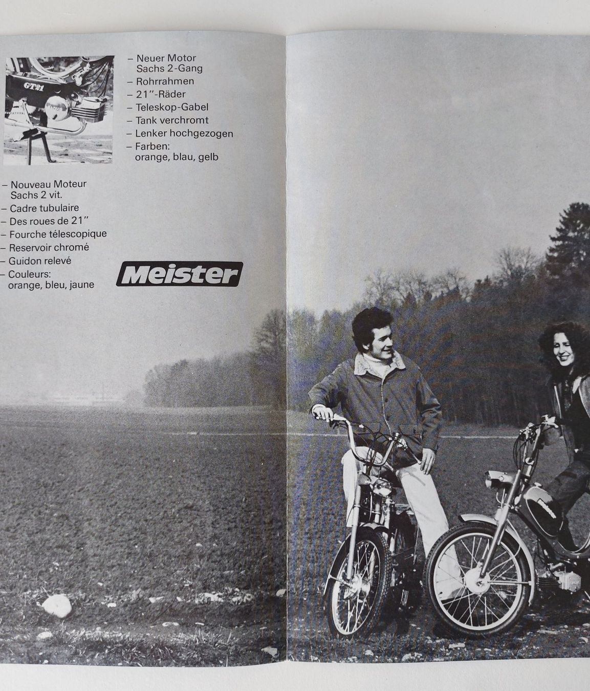 Puch Documenti: Prospekt Mofa Meister Sachs 1975 – Usato da Schenkon venduto da TG10 1