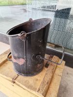 Alter Kohlekessel, Kohleneimer, Antiker Kessel, Alter Eimer