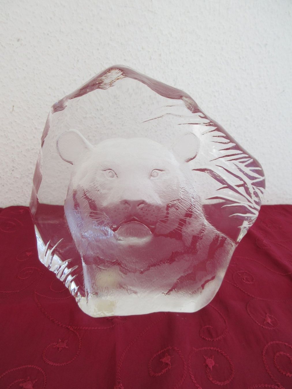Statuette: Mats Jonasson - grosser Tigerkopf, selten – Usato da Binningen venduto da Oldfashion 4