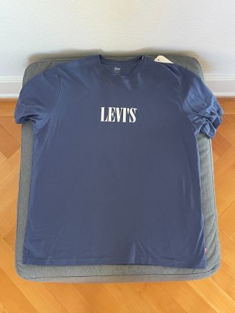 Levi’s T-shirt logo bleu – relaxed fit – L