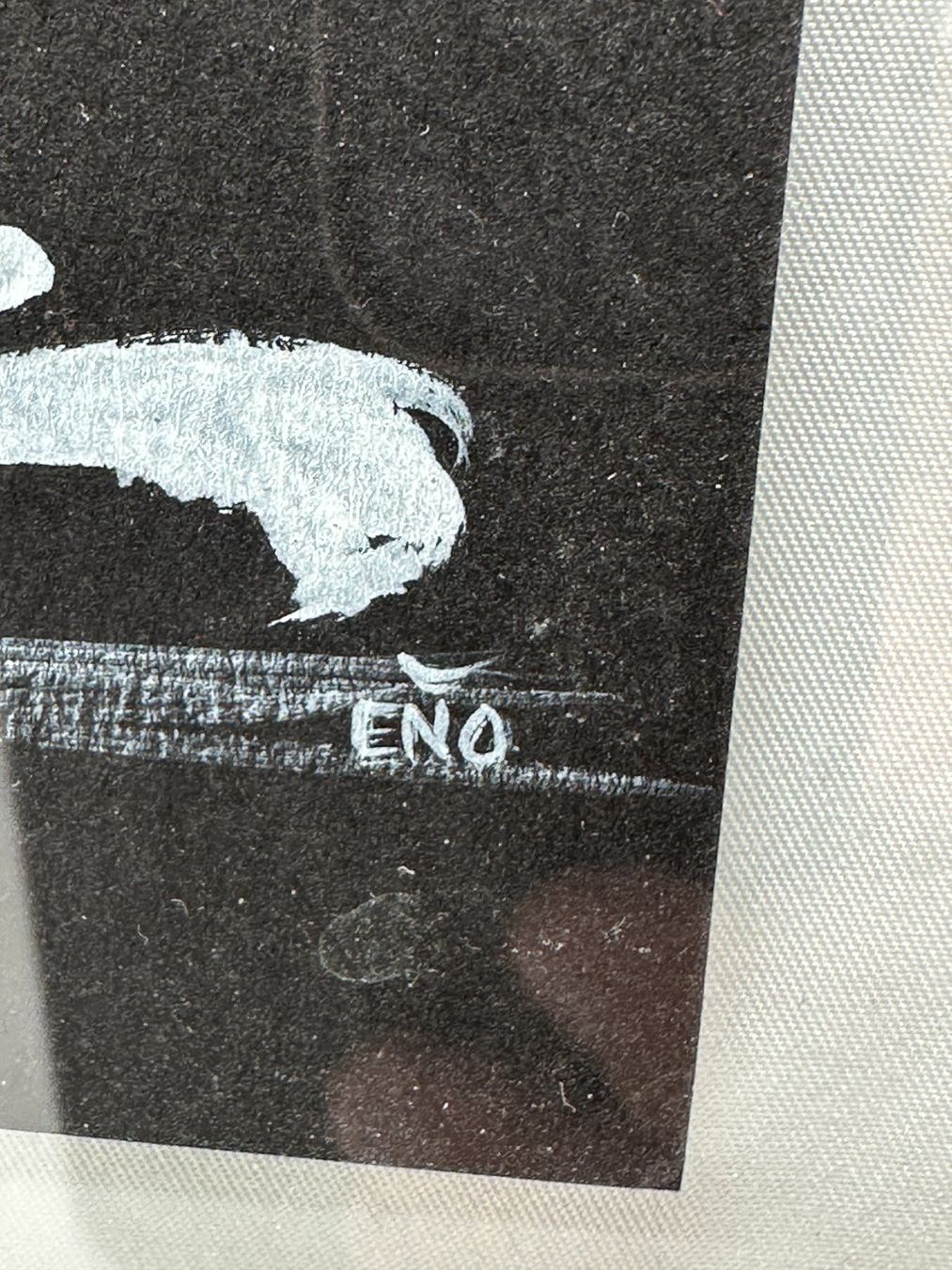 Gemälde: Dessin ENO KRÜGER Posca blanc sur Canson noir – Gebraucht aus Morges von objetsdepoque 1