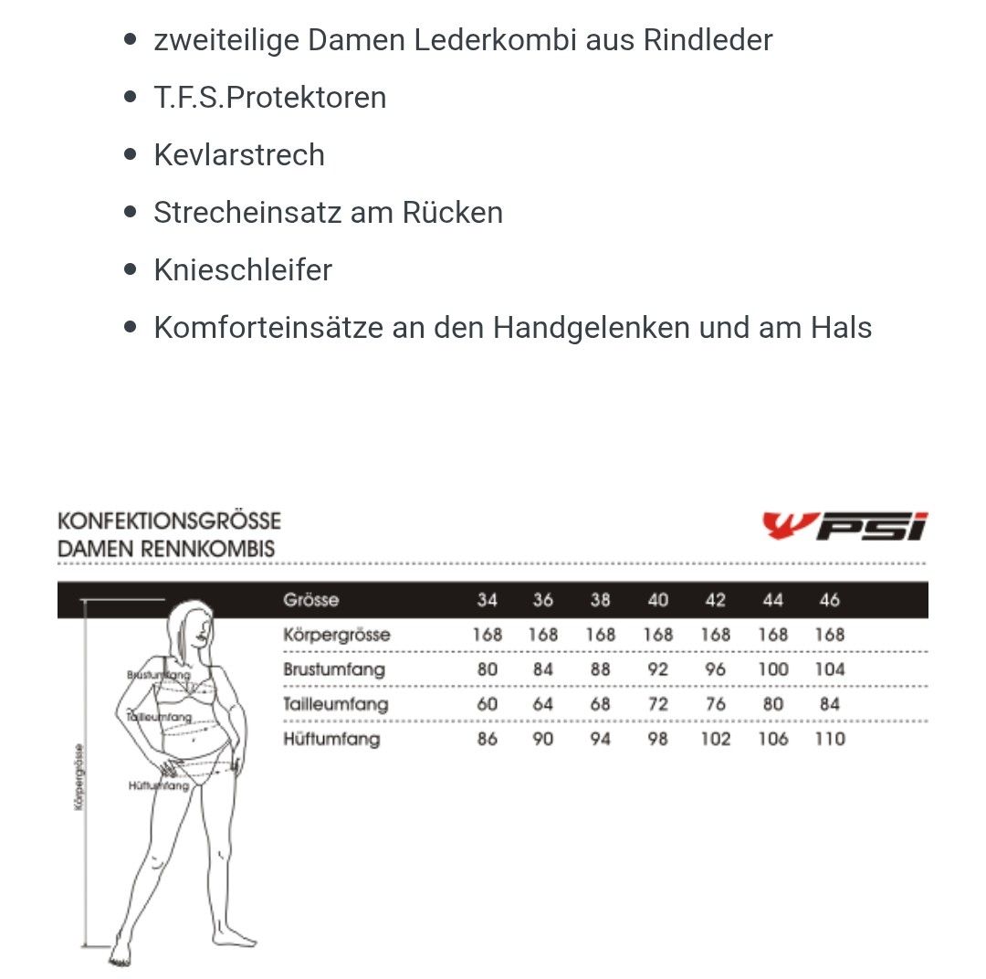 Completi & Tailleur: PSi Lederkombi – Usato da Niederurnen venduto da maus.on.the.bike 4