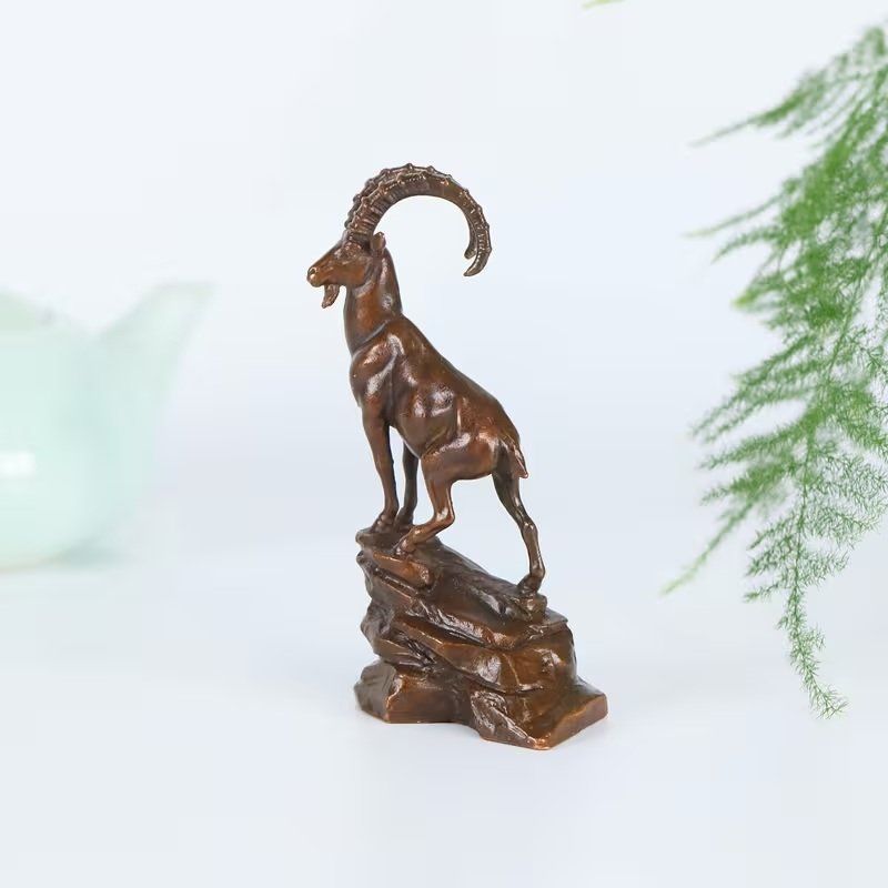 Statuette: Steinbock aus Messing mit Steinmotiv, Deko, Top! – Nuovo (secondo la descrizione) da Uerkheim venduto da Justi.y 3