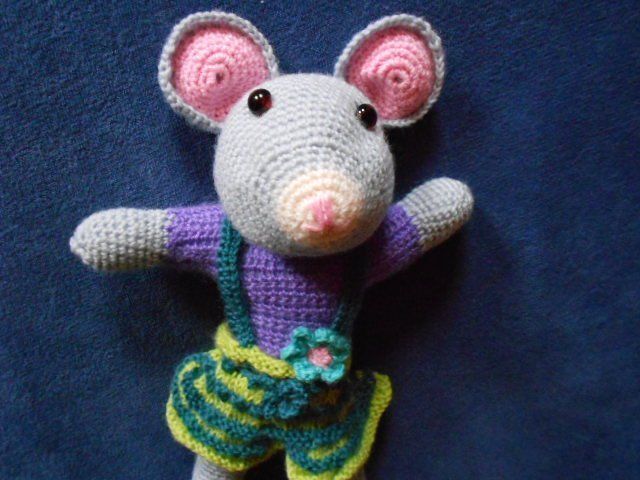 Bambole: Maus Lili ca 30 cm Handarbeit – Nuovo (secondo la descrizione) da Flühli LU venduto da primula-47 1