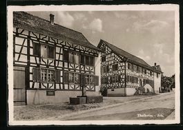 Thalheim, Strassenpartie mit Fachwerksh