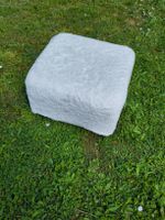 Klippan Hocker mit Plüschbezug