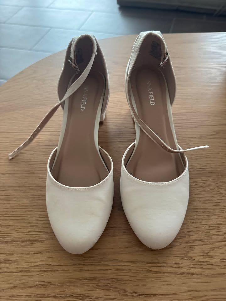 Anna Field Scarpe da donna: Chaussures à talons blanches – Usato da Bercher venduto da valentineklein 1