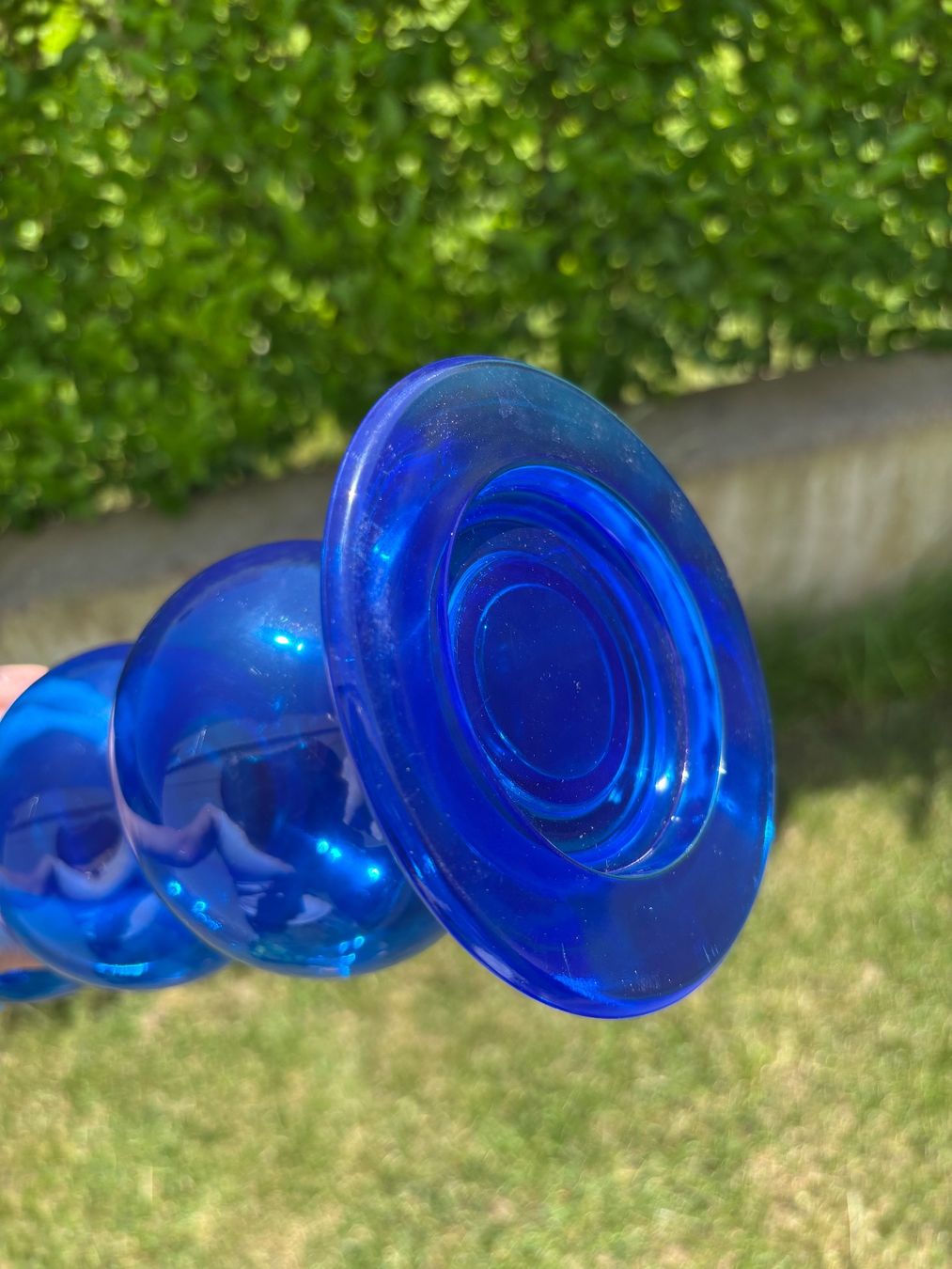 Ikea Portacandele: Vintage IKEA blue candlestick by Anne Nilsson – Usato da Steinhausen venduto da ChromeVintage 9