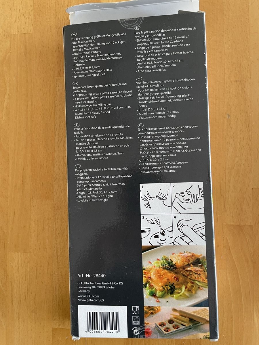 Küchengeräte: Ravioli-/Maultaschenbrett GEFU – Gebraucht aus Bern von aludroc2 5