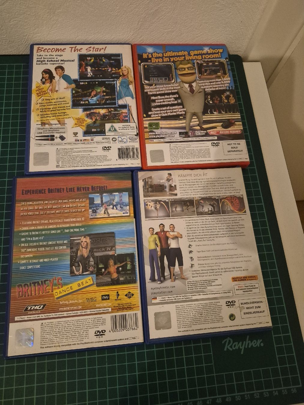 Sony Giochi: PS2 Games Bundle - Buzz, Britney, Kinetic, High School (VGC) – Usato da Meyrin venduto da Retro-GZ 1