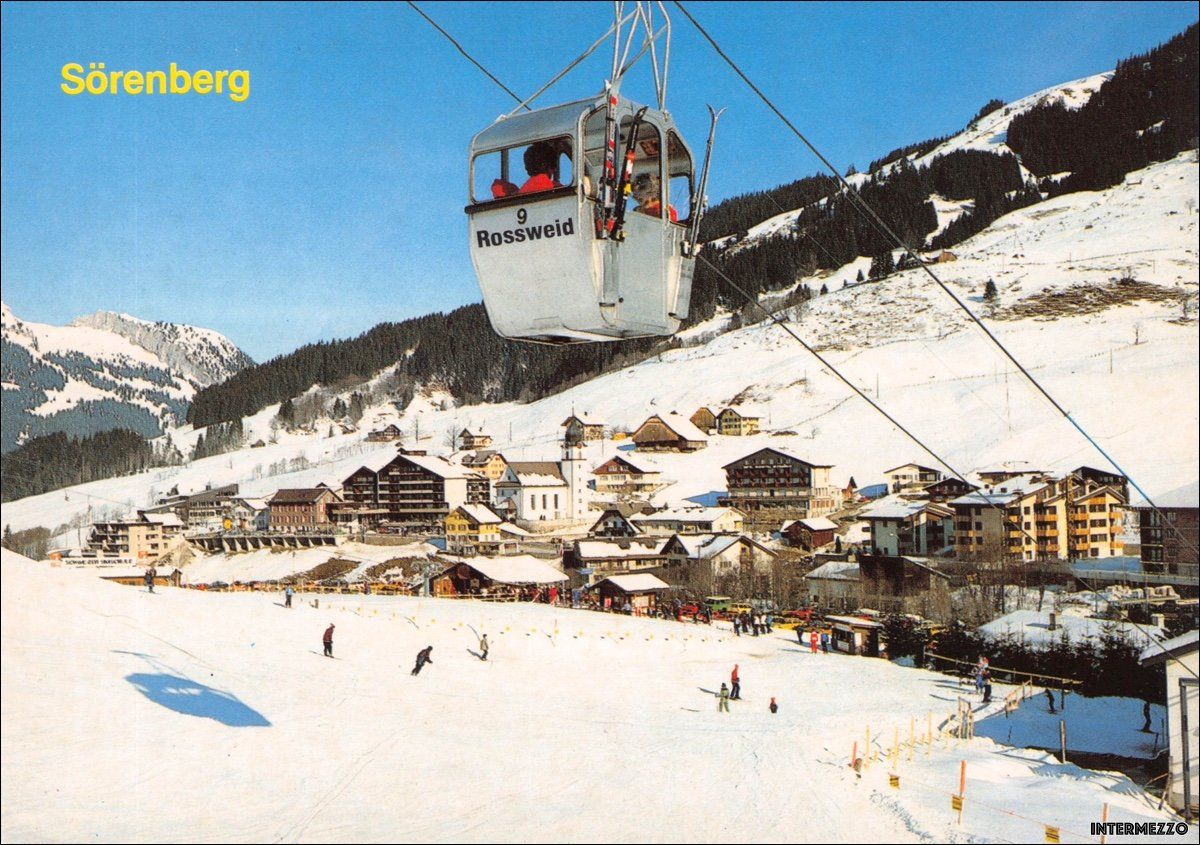 Cartoline postali: Sörenberg LU // Gondelbahn Rossweid // Winter – Usato da Basel venduto da intermezzo12