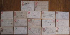 Entiers Postaux lot de 17 lettres "Tübeli"