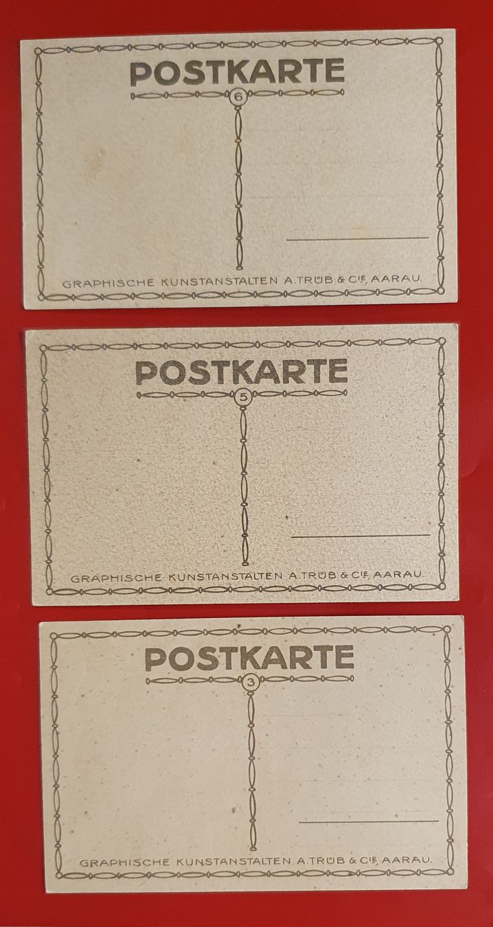 Cartoline postali: 3 Ansichtskarten von Alt - Aarau – Usato da Kreuzlingen venduto da Rschweiz1 4